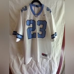 North Carolina Tar Heels football jersey with the number 23.